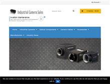 Tablet Screenshot of industrialcamerasales.com